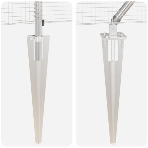 vidaXL Zvarené drôtené ploty s 13 hrotmi 0.8x10 m pozinkovaná oceľ – Obrázok 9