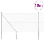 vidaXL Zváraný drôtový plot s 7 hrotmi 10 x 1.4 m Pozinkovaná oceľ – Obrázok 3