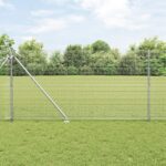 vidaXL Svárovaný drôtený plot s 7 hrotmi 1.4x10 m pozinkovanej ocele