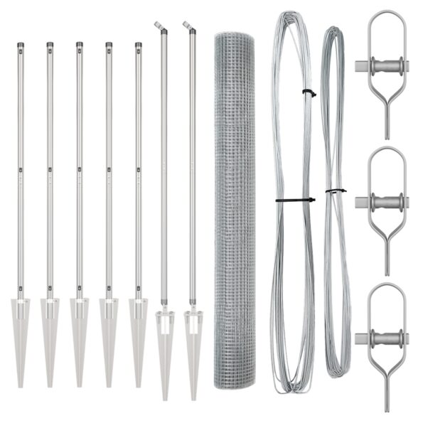 vidaXL Svárovaný drôtený plot s 7 hrotmi 1.4x10 m pozinkovanej ocele – Obrázok 4