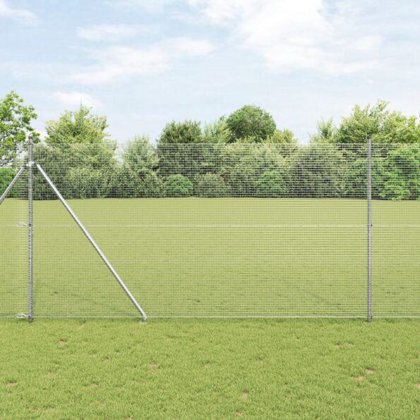 3351940_1.jpg vidaXL Sada stĺpov pre oplotenie 2 ks Pozinkovaná oceľ 10 x 1.5 m – Obrázok 1