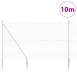 vidaXL zváraný drôtený plot so 7 hrotovými stĺpikmi 1.6x10 m pozinkovaná oceľ – Obrázok 3