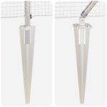 vidaXL Súprava stĺpov na plot Sada 2 Pozinkovaná oceľ 25 x 0.5 m Pevná – Obrázok 9