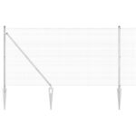 vidaXL Zváraný drôtový plot so 13 špicatými stĺpmi 1x25 m Pozinkovaná oceľ – Obrázok 2