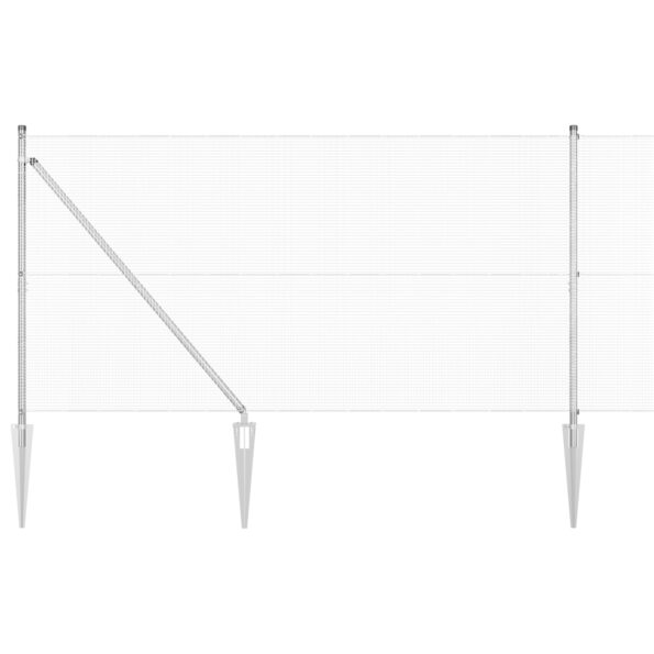 3351965_2.jpg vidaXL Zvárané drôtené oplotenie s 13 kotvami 1.2x25 m, pozinkovaná oceľ – Obrázok 2