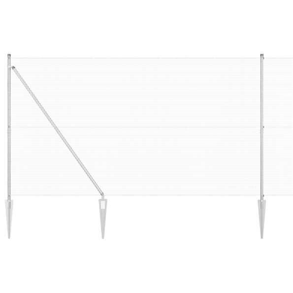 3351974_2.jpg vidaXL Zvárané drôtené oplotenie s 13 kolíkmi 1.5x25 m - pozinkovaná oceľ – Obrázok 2