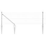 VidaXL zvárané pletivo s 13 kolíkmi 0.5x50m, pozinkovaná oceľ – Obrázok 2