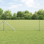 VidaXL zvárané pletivo s 13 kolíkmi 0.5x50m, pozinkovaná oceľ – Obrázok 4