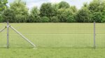 vidaXL pozinkovaný drôtený plot s 13 hrotovými stĺpikmi 0.8x50 m pozinkovaná oceľ