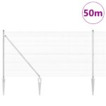 vidaXL Zváraný drôtový plot s 13 špicatými stĺpmi 1.2x50 m pozinkovaná oceľ – Obrázok 3