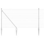 vidaXL Zváraný drôtový plot s 13 kotevnými kolíkmi 1.4x50 m Pozinkovaná oceľ – Obrázok 2