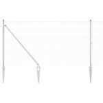 vidaXL Zváraný drôtový plot so 13 kolíkmi 1.4x50 m Pozinkovaná oceľ – Obrázok 2