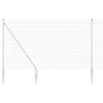 vidaXL Zvarené drôtené pletivo so 13 špicatými stĺpikmi 1,5x50 m pozinkovaná oceľ – Obrázok 2