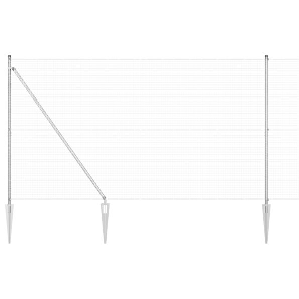 3352011_2.jpg vidaXL Drátový plot s hrotovými stĺpmi 1,5x50 m z pozinkovanej ocele – Obrázok 2