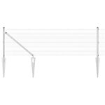 vidaXL Zvarené drôtené oplotenie s 13 kotviacimi prvkami 0.4x100 m pozinkovaná oceľ – Obrázok 2