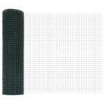 vidaXL zvarené pletivo so 7 spike stĺpmi Zelené 0.4x10 m Oceľ – Obrázok 6
