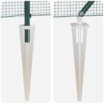 vidaXL zvarené pletivo so 7 spike stĺpmi Zelené 0.4x10 m Oceľ – Obrázok 8