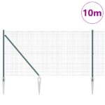 vidaXL Stĺpik na plot Sada 2 kusy Zelená Oceľ, PVC náter 10 x 1 m – Obrázok 3
