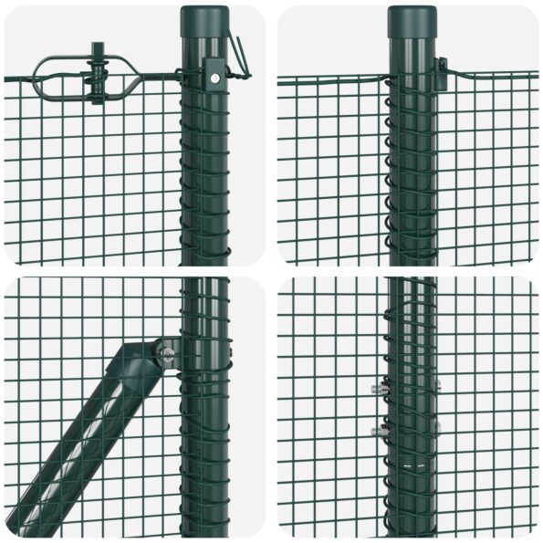 3352061_7.jpg vidaXL Zelené zvárané drôtené oplotenie s 7 hrotovými stĺpmi 1,6x10 m – Obrázok 7