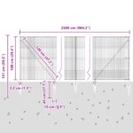 vidaXL Zelená svařovaná drátová sieť s 13 kolíkmi 1x25 m Oceľ – Obrázok 13