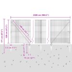 vidaXL zváraný drôtený plot so 13 špicatými stĺpmi Zelený 1,2x25 m Oceľ – Obrázok 13