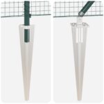 vidaXL zvarené drôtené oplotenie s 13 kotviacimi kolíkmi Zelená 1.4x25 m oceľ – Obrázok 8