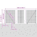 vidaXL zváraný drôtový plot s 13 hrotmi Zelený 1,6x25 m oceľ – Obrázok 13