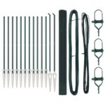 vidaXL zváraný drôtový plot s 13 hrotmi Zelený 1,6x25 m oceľ – Obrázok 2