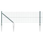vidaXL zváraný drôtový plot s 13 spike postami Zelený 0.4x50 m oceľ – Obrázok 6
