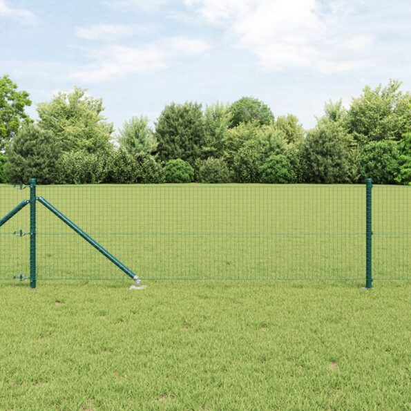 3352110_1.jpg vidaXL Zváraný drôtený plot s 13 kolíkmi Zelený 0.6x50 m Oceľ – Obrázok 1