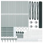 vidaXL zváraná drôtová ohrada s 13 hrotmi Zelená 1.4x50 m Oceľ – Obrázok 4