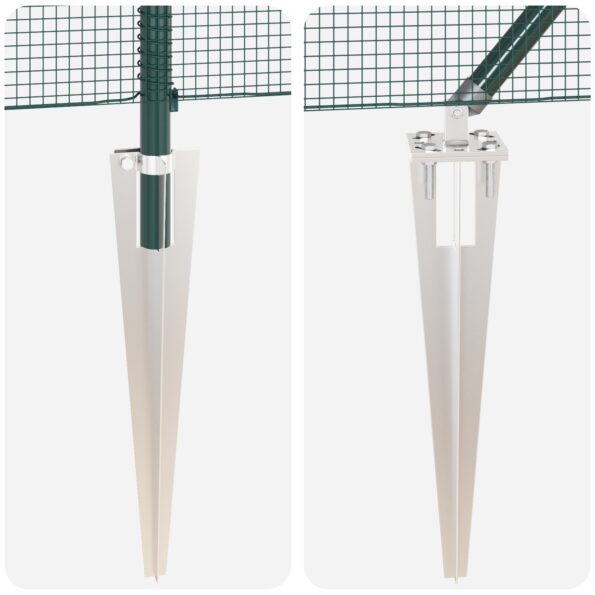 vidaXL Zváraný drôtený plot s 13 hrotmi Zelená 0.8x100 m Oceľ – Obrázok 8