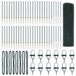 vidaXL Zváraný drôtový plot s 13 kolíkmi Zelený 1x100 m Oceľ – Obrázok 2