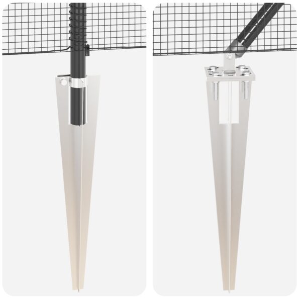 VidaXL zváraný drôtový plot s 13 hrotmi sivý 0.6x25 m oceľ – Obrázok 8