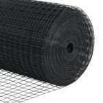 vidaXL set stĺpov plotu Sada 2 Sivá Kov a plast 25 x 1 m Odolný – Obrázok 10