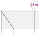 vidaXL súprava plotových stĺpov Sada 2 Sivá Oceľ 25 x 1.5 m Trvácna – Obrázok 3