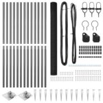 vidaXL Zvarené drôtové oplotenie so 13 hrotmi Sivá 1.6x25 m Oceľ – Obrázok 4