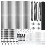 vidaXL Zvárané pletivo s 13 kolíkmi sivé 1,2x50 m oceľ – Obrázok 4