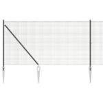 vidaXL Svařený drátěný plot s 13 hrotovými stĺpmi Sivý 1.4x50 m Oceľ – Obrázok 6