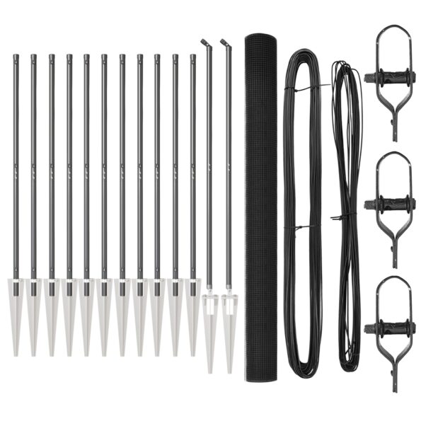 vidaXL Zváraný drôtený plot s 13 hrotmi Sivý 1,5x50 m Oceľ – Obrázok 2