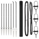 VidaXL zvarené pletivo s 13 hrotmi sivé 1.5x50 m oceľ – Obrázok 2