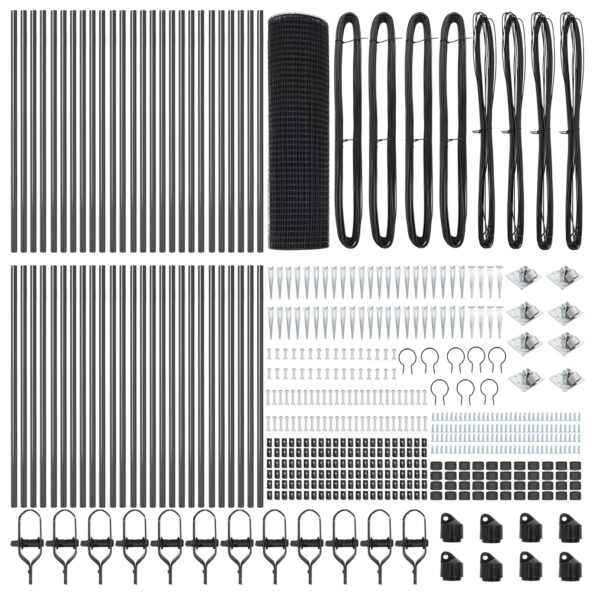 vidaXL zváraný drôtový plot s 13 hrotmi Sivý 0.5x100 m Oceľ – Obrázok 4