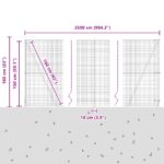 vidaXL pozinkovaný plot s 13 prírubovými stĺpmi 1.5x25 m – Obrázok 13