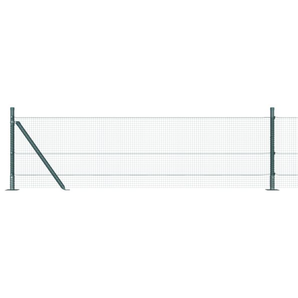 3352389_6.jpg vidaXL Sada stĺpov Sada 2 Zelená Kov 10 x 0.5 m Odolný – Obrázok 6