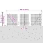 vidaXL Zvarovaná drôtová ohrada s 7 stĺpmi Zelená 0.6x10 m Oceľ – Obrázok 13