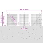 vidaXL Zváraný drôtený plot so 7 rozšírenými stožiarami Zelená 0.6x10 m Oceľ – Obrázok 13