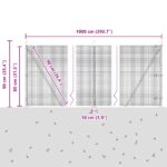 vidaXL zváraný drôtový plot so 7 základovými stĺpmi Zelený 0.8x10 m Oceľ – Obrázok 13
