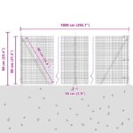 vidaXL Zelený zváraný drôtový plot s 7 prírubovými stĺpmi 0,8x10 m ocele – Obrázok 13