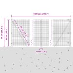 vidaXL Zváraný drôtový plot so 7 zúženými stĺpmi Zelený 0.8x10 m Oceľ – Obrázok 13