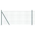 vidaXL Zváraný drôtový plot so 7 zúženými stĺpmi Zelený 0.8x10 m Oceľ – Obrázok 6